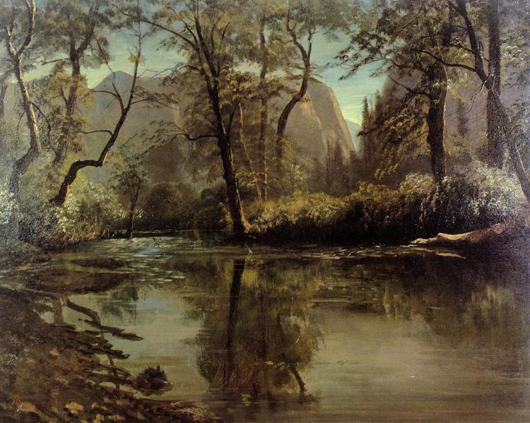 Albert Bierstadt Painting Yosemite Valley, California - Click Image to Close